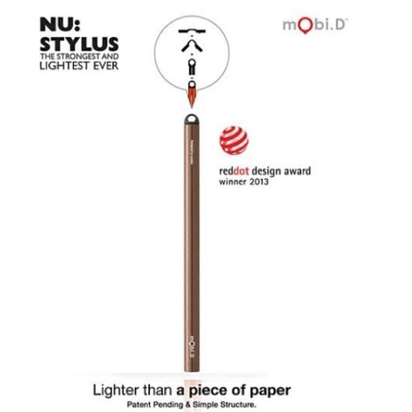 Silver Mobi.D™️ lightweight Stylus  - Picture 3 of 5